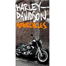 Harley Davidson Street  Beach Towel 