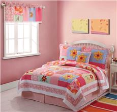 Olivia Pink Quilted Bedding & Accessories