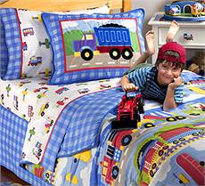 Trains, Planes, & Trucks Kids Bedding by Olive Kids