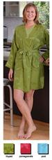 Short Silk Jacquard Robes
