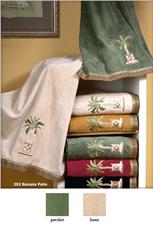 Banana Palm Embellished Bath Towel Sets