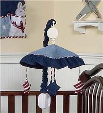 Vintage Aviator Musical Crib Mobile