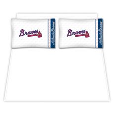 Atlanta Braves Microfiber Sheet Sets & Extra Pillowcases