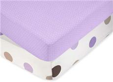 Mod Dots Purple Crib Sheet