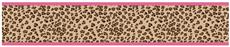 Cheetah Pink Prepasted Wall Border