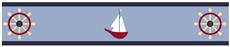 Come Sail Away Prepasted Wall Border