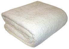 Martex SuperSoft TWIN IVORY Plush Blanket