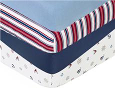 Nautical Nights Crib Sheets