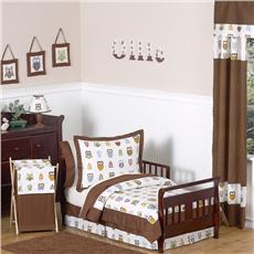 Owl 5pc Toddler Bedding Ensemble