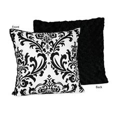 Isabella Reversible Black Decorative Pillow