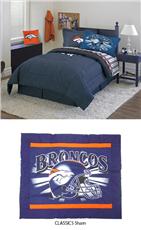 Denver Broncos Denim Comforter & Sheet Set Combo