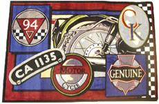 MOTOR CYCLE Fun Rug