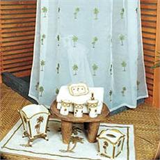 PALMS Shower Curtain and Accessories