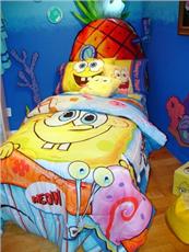 SPONGEBOB BED BOB Bedding for Kids 63" Drapes