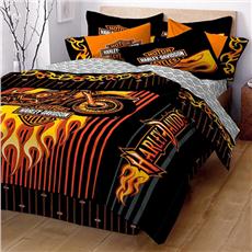 HARLEY DAVIDSON FLAME RIDER FIREBALL Bedding (irregular)