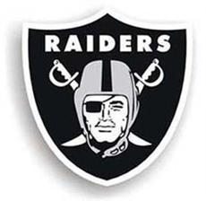 Oakland Raiders 12" Magnet