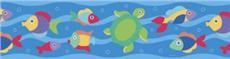 SOMETHIN' FISHY Kids Bedding by Olive Kids Wall Border