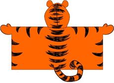 TIGGER Hooded Towel