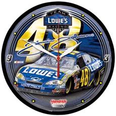 Jimmie Johnson 12.75" Round Clock
