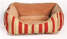 STRIPED RECTANGULAR CUDDLE UP®, Red 17"x20" Small