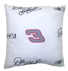 Dale Earnhardt #3 White 17" Pillow