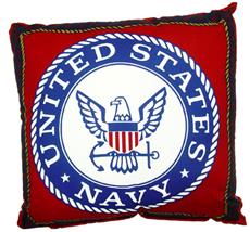 United States Navy 17" Cotton Pillow