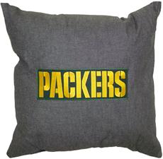 NFL Greenbay Packers Denim 18" Square Pillow