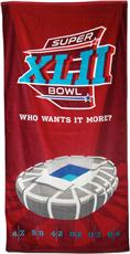 Super Bowl XLII Fiber Reactive Beach Towel
