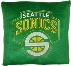 SEATTLE SONICS NBA 16" Plush Pillow