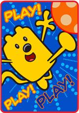 WUBBZY Coral Plush Throw Blanket