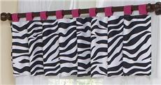 Zebra Valance