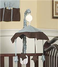 Blue & Brown Hotel Musical Crib Mobile