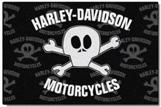Harley-Davidson Skull &amp; Shield Rug