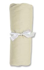 NOAH'S ARK Flannel Crib Sheet-100% Cotton Flannel Solid Ecru