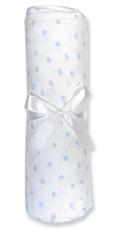 Blue Dot Jersey Crib Sheet-100% Cotton