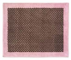 Pink & Brown Toile Rug