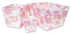 Hula Baby 3pc Fabric Storage Bin Set
