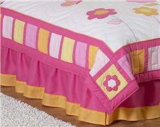 Butterfly Pink & Orange Full/Queen Bedskirt