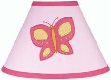 Butterfly Pink & Orange Lamp Shade