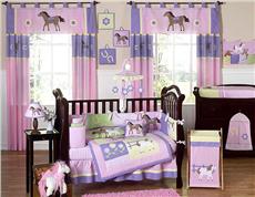 Pony 9 pc Crib Bedding Ensemble