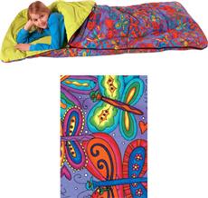 Beautiful Butterfly Slumber Bag-Bazoongi Kids