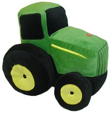 John Deere Traditional Tractor Shaped Pillow w/Sound