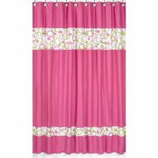 Circles Pink Shower Curtain