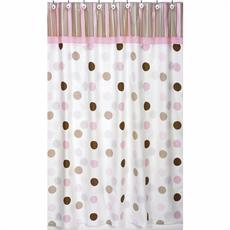 Mod Dots Pink Shower Curtain