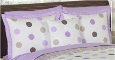 Mod Dots Purple Pillow Sham