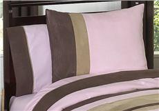 Soho Pink & Brown Pillow Sham