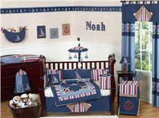 Nautical Nights 9pc Crib Bedding Set