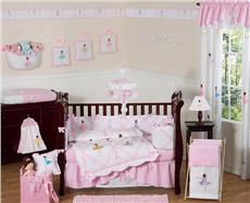 Ballerina 9pc Crib Bedding Set