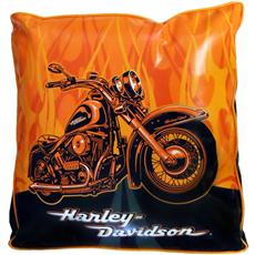 Harley Davidson FLAMES 24" Square Pillow