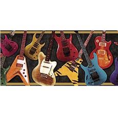 Guitar Black Wall Border